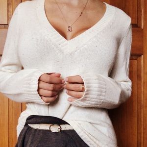 • Old Navy • Freckled Cream Sweater